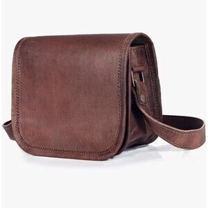 7 inch Small Handmade Crossbody Shoulder Genuine Leather NICE!!